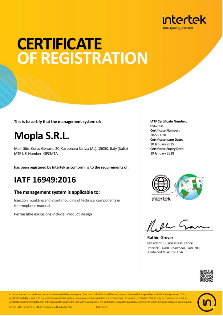 certificazioni certifications